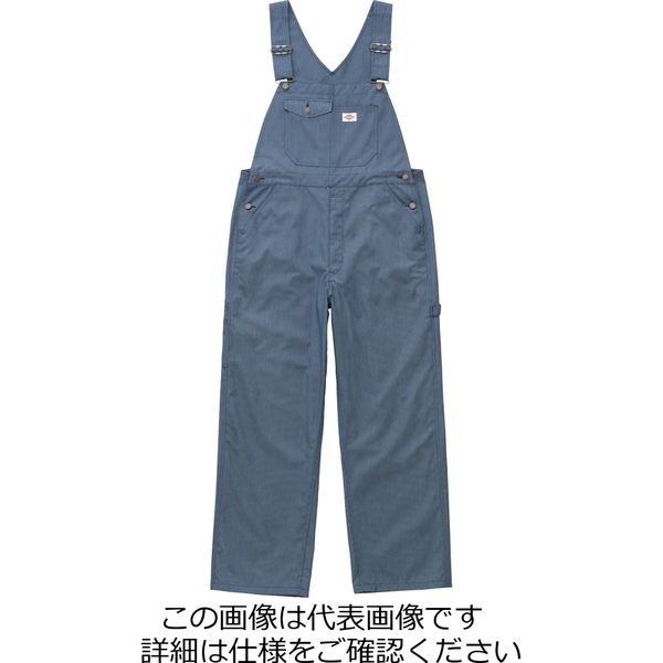 山田辰 Dickies（R）ストライプサロペット ネイビーブルー L 21-723-NB-L 1枚（直送品）