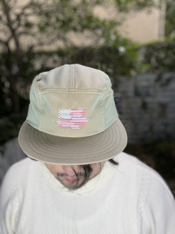 fear&desire t/c chambray  5panel cap w/embroidery F