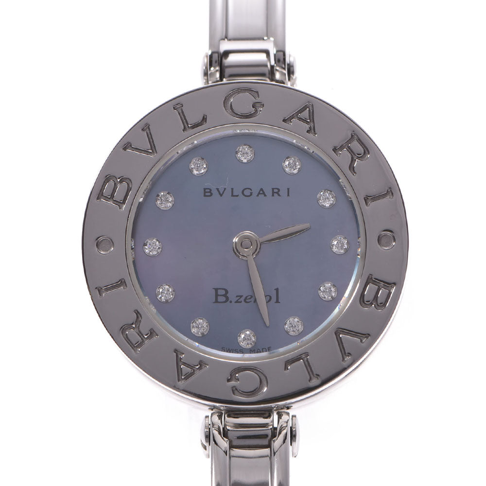 BVLGARI ブルガリB-ZERO バングルウォッチ  レディース SS/12Pダイヤ 腕時計 BB22S  中古