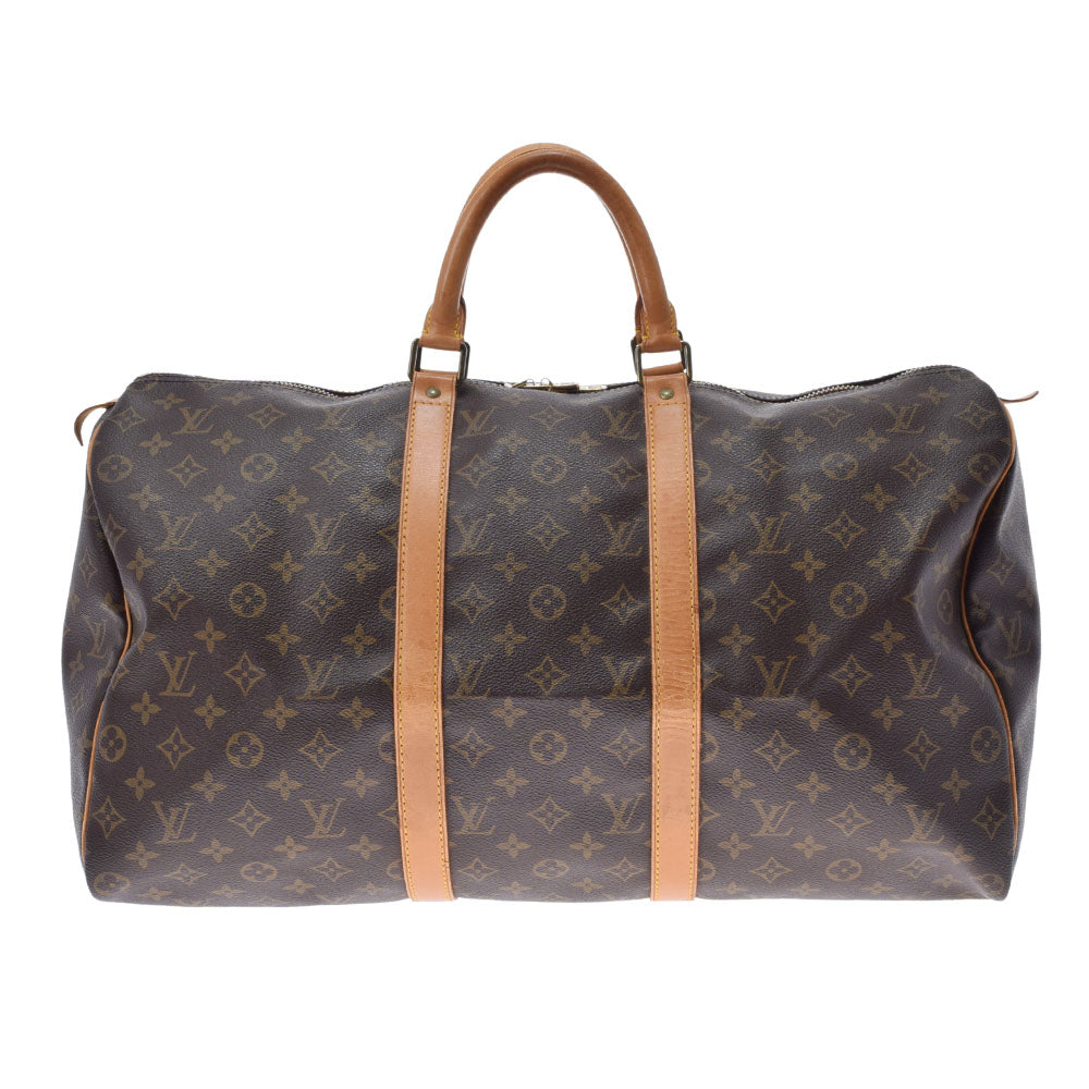 LOUIS VUITTON ルイヴィトン モノグラム キーポル 50 ブラウン M41426  ユニセックス モノグラムキャンバス ボストンバッグ Bランク 中古 