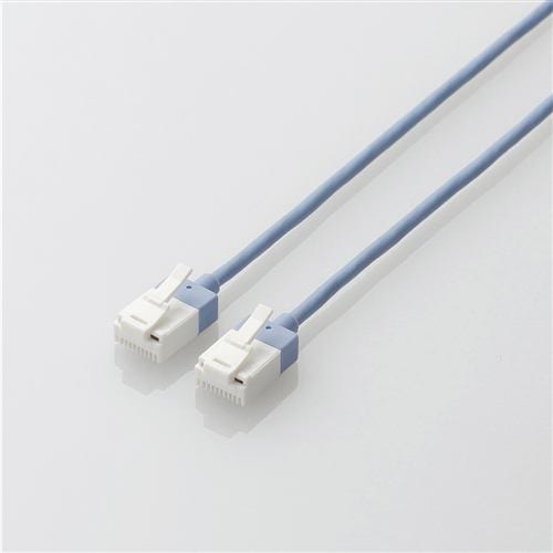 エレコム LD-GPASST／BU15 ツメ折れ防止スーパースリムLANケーブル Cat6A準拠 1.5m