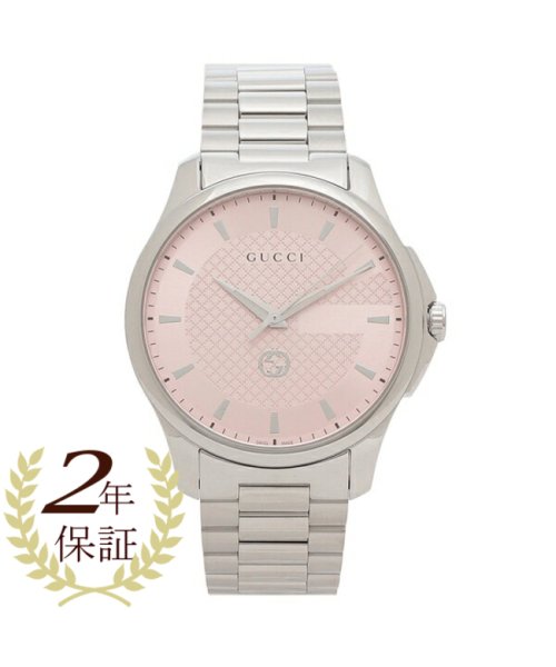 グッチ 時計 Gタイムレス クォーツ ピンク メンズ GUCCI YA126368