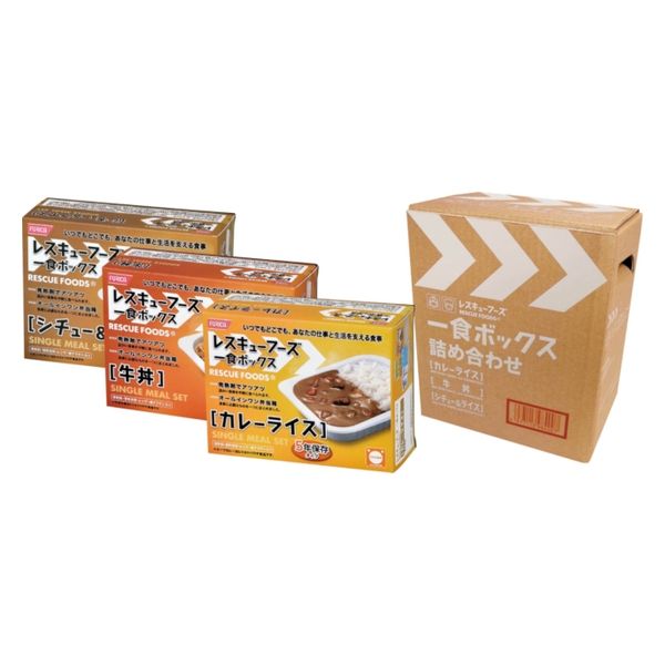 ホリカフーズ レスキューフーズ 一食ボックス 詰合せ 1900g x4 4977113984007 1セット(4個)（直送品）