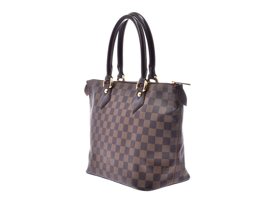 【2025年度カレンダ】ルイヴィトン ダミエ サレヤPM ブラウン N51183 レディース 本革 ハンドバッグ ABランク LOUIS VUITTON 中古 _画像1