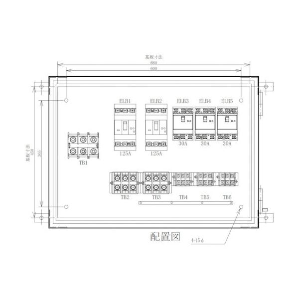 セフティー電気用品 セフティー 仮設分岐盤 5回路（125A×2）（30A×3） EP-E5B 340-2920（直送品）