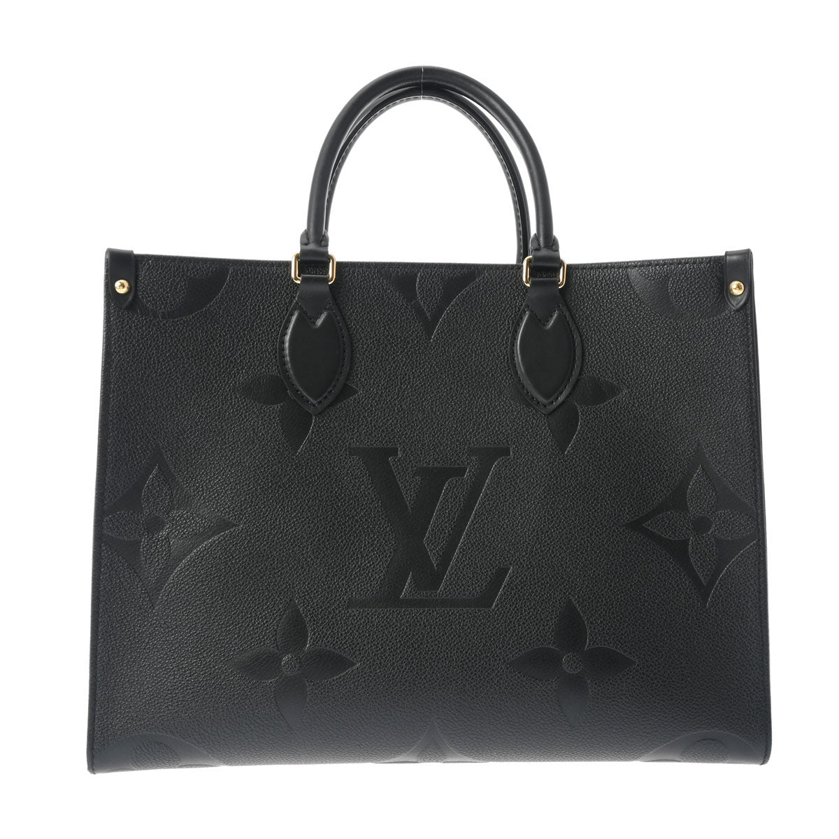 LOUIS VUITTON ルイヴィトン モノグラムアンプラント オンザゴー MM 2WAY ノワール M45595 レディース レザー トートバッグ Aランク 中古 