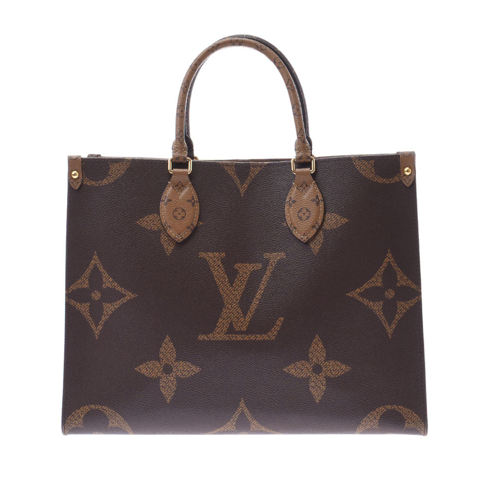 LOUIS VUITTON ルイヴィトン モノグラム リバース オンザゴーMM 2WAY ブラウン M45321 ユニセックス モノグラムキャンバス トートバッグ Aランク 中古 