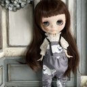 2477 ブライスさんのオーバーオール CAT×CAT Blythe アウトフィット 洋服