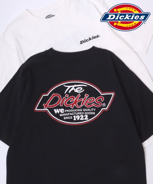 【Lazar】Dickies/ディッキーズ 別注 オーバーサイズ ロゴ バックプリント ワンポイント刺繍 半袖Tシャツ/レディース メンズ