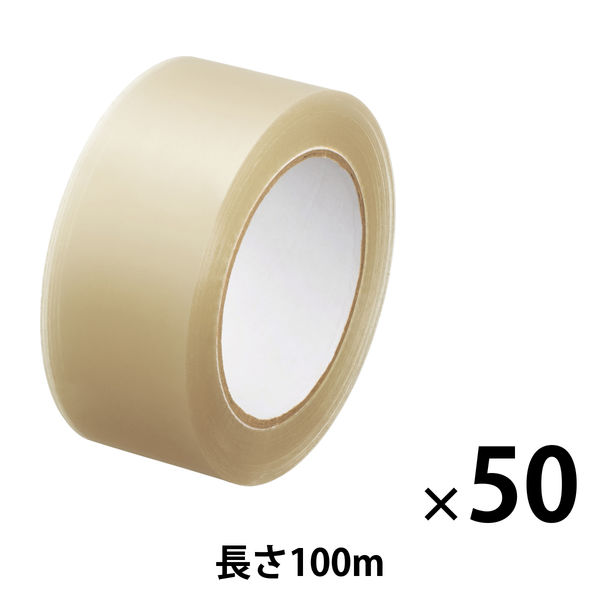 アスクル 「現場のチカラ」 0.05mm厚 音の静かなOPPテープ 幅48mm×長さ50m・100m