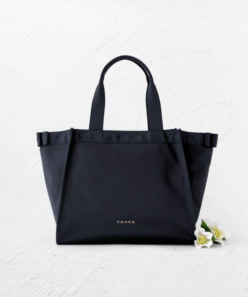 【A4サイズ対応・撥水】SIDE RIBBON BUCKET TOTE トートバッグ