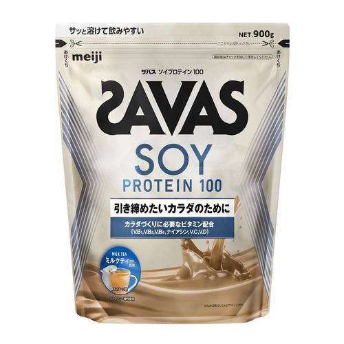 明治 ザバス ソイプロテイン100 ミルクティー風味 900g