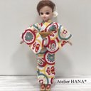 リカちゃん ハンドメイド 浴衣 着物 宝尽くし 正絹