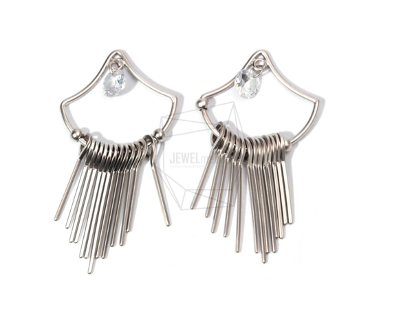 ERG-780-MR【2個入り】ダングルバーチャーム,Dangle Bars Earring Charm