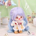 20cm着せ替えぬいぐるみ服 ウェーブウィッグ 4種類 着せ替え人形 ぬいぐるみ ぬい服 ドール用かつら 1点 きれい