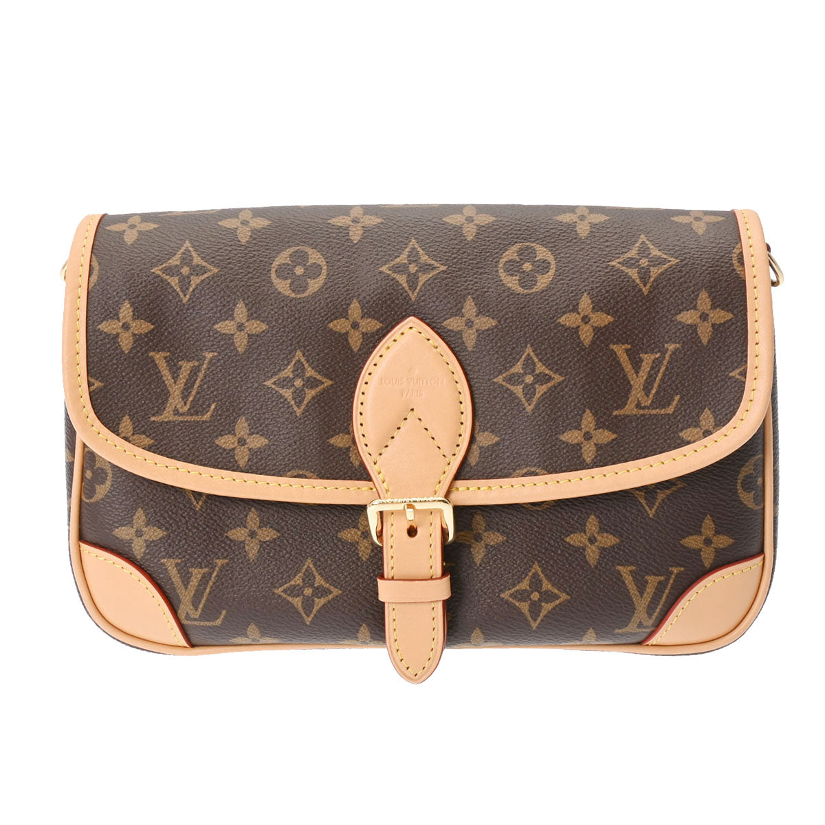 LOUIS VUITTON ルイヴィトン モノグラム ディアヌ NM PM 2WAY ブラウン M46049 レディース モノグラムキャンバス ショルダーバッグ Aランク 中古 