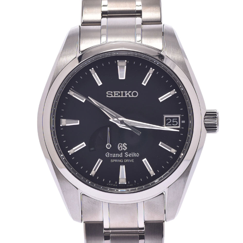 SEIKO セイコー 裏スケ 現状販売 グランドセイコー マスターショップ限定 SBGA041 メンズ TI 腕時計 黒文字盤 Aランク 中古 