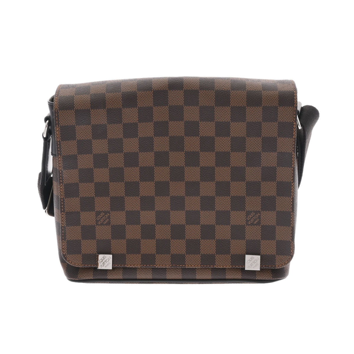 LOUIS VUITTON ルイヴィトン ダミエ ディストリクトPM NM ブラウン N41031 メンズ ダミエキャンバス ショルダーバッグ 新同 中古 