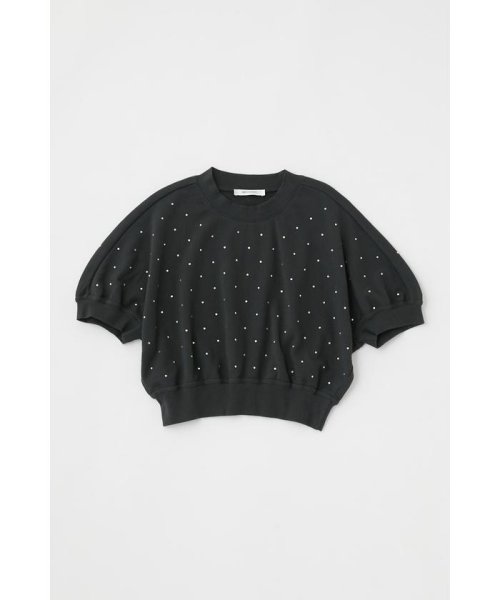 RHINESTONE CROPPED スウェット