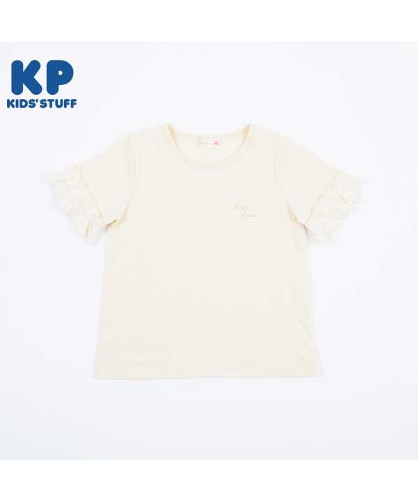 ケーピー/KP(ケーピー)袖フリル切り替え半袖Tシャツ(110～130)