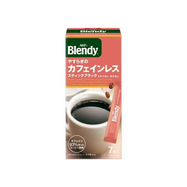 味の素ＡＧＦ ブレンディ インスタントコーヒー やすらぎのカフェインレス 7本 F384134