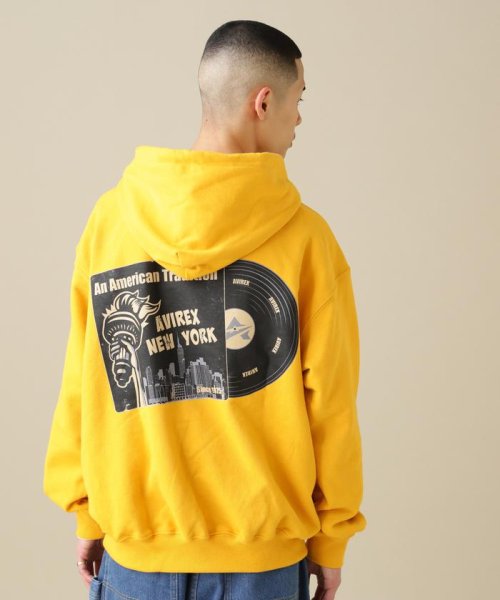 RECORD DESIGN SWEAT PULL OVER PARKA / レコード デザイン パーカー