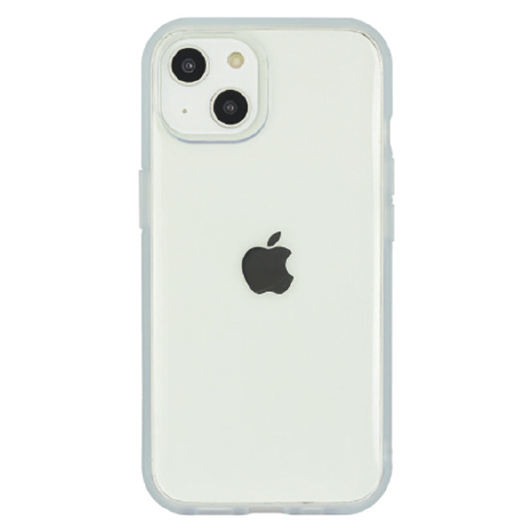 グルマンディーズ iPhone 15/14/13用耐衝撃ケース IIIIFIT CLEAR ライトブルー IFT-152LBL