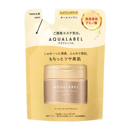 資生堂（SHISEIDO）アクアレーベル オールインワン スペシャルジェルクリーム EX (オイルイン) (つめかえ用) (81g)