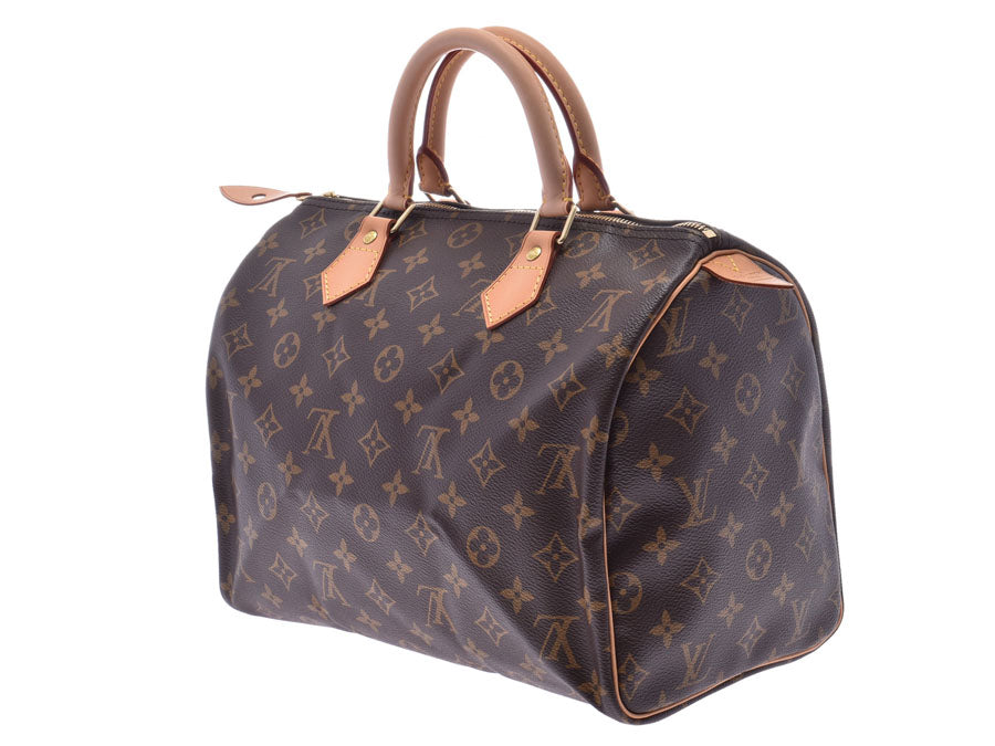 ルイヴィトン モノグラム スピーディ30 ブラウン M41526 レディース 本革 ハンドバッグ Aランク 美品 LOUIS VUITTON 中古 