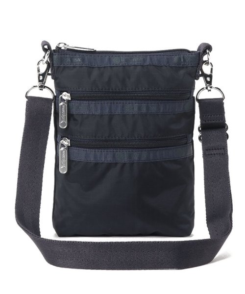 3 ZIP CROSSBODYディープシーブルー