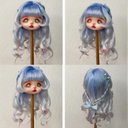 オビツ11ウィッグ モヘア手編みカツラドール