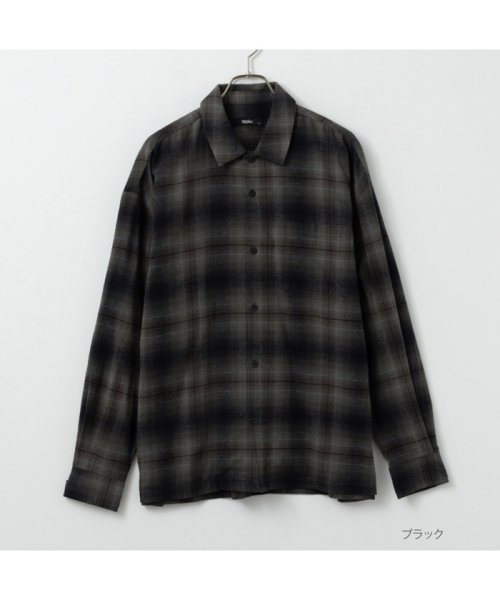 MOSSIMO モッシモ オンブレチェックシャツ 3470－8101