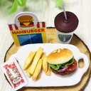 ミニチュア雑貨【ハンバーガーセット】