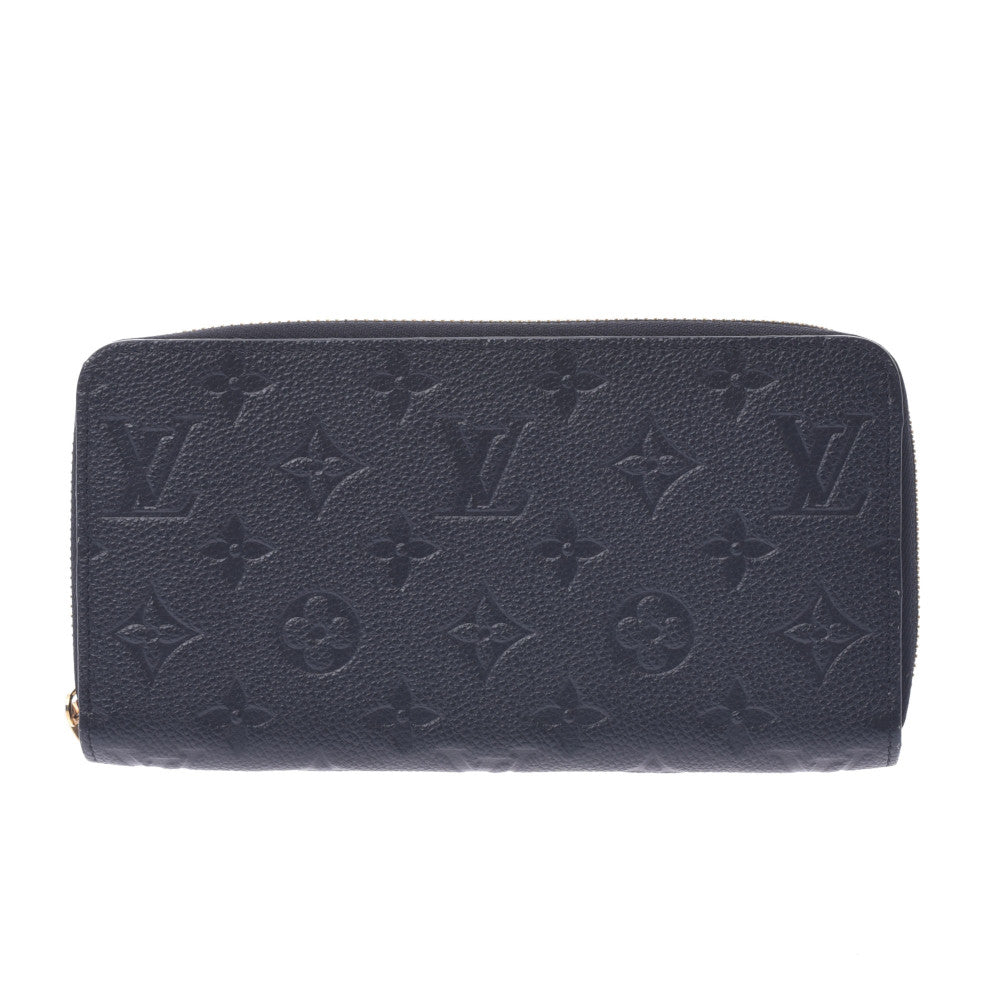 LOUIS VUITTON ルイヴィトン モノグラム アンプラント ジッピーウォレット ノワール（黒） M61864 ユニセックス レザー 長財布 新同 中古 