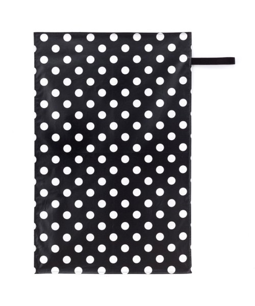 おむつ替えシート　polkadotlarge(broadcloth・black)