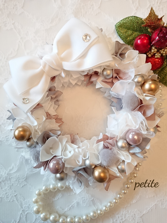 【Creema限定】リボンリース・Christmas wreath