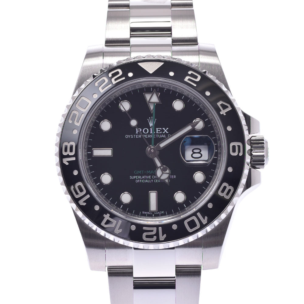 ROLEX ロレックス GMTマスター2 116710LN メンズ SS 腕時計 自動巻き 黒文字盤 Aランク 中古 