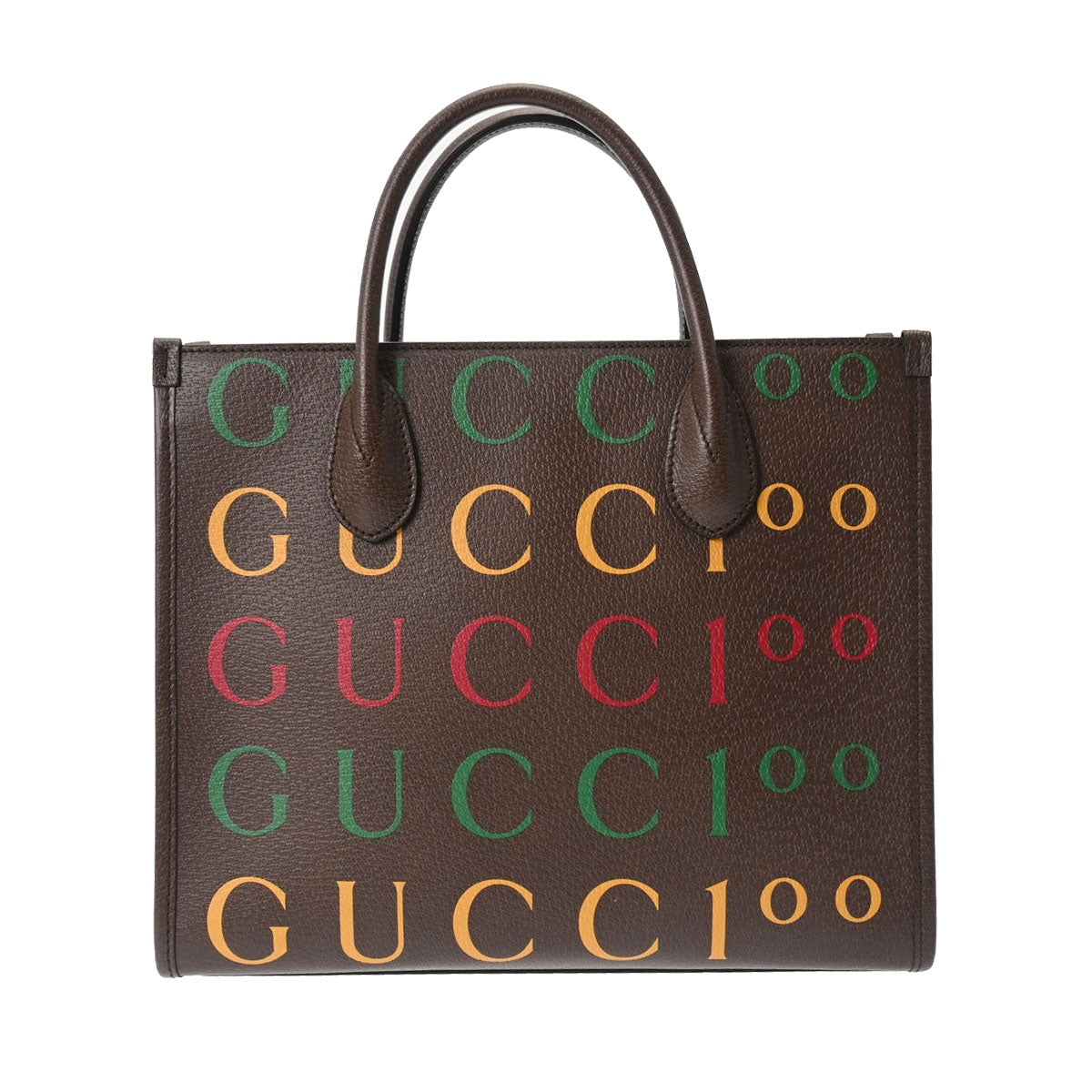 GUCCI グッチ 2WAYトート 100周年記念モデル 茶 680956 レディース レザー ハンドバッグ Aランク 中古 