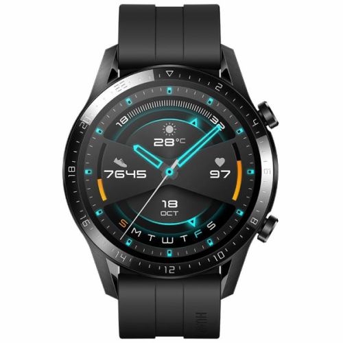 HUAWEI ファーウェイ Watch GT2 46mm BK Matte Black 2週間長時間バッテリー スマートなスポーツモード 音楽再生血中酸素測定