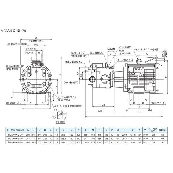 ダイキン工業 モータポンプ M23A3X-5-70 1PC（直送品）