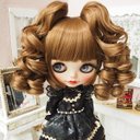 ネオブライス ウィッグ 姫バング ドリィスパイラル マロンブラウン 10インチ/ドール Blythe