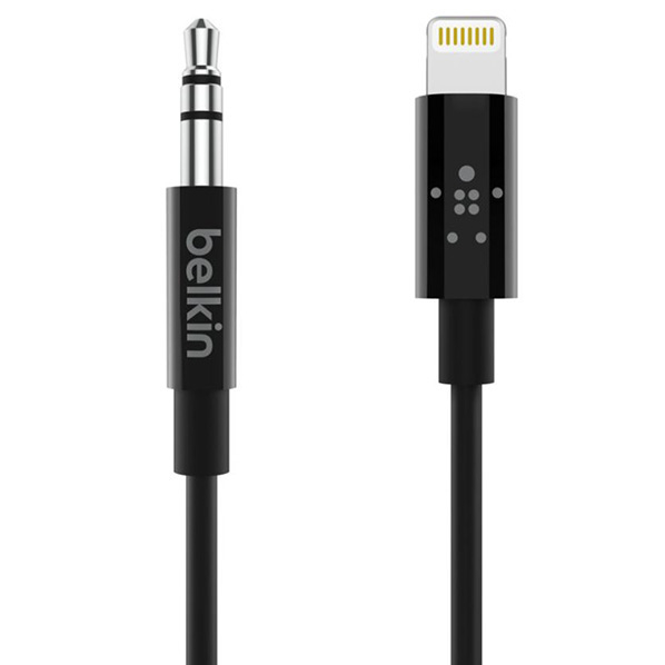 BELKIN Lightning to 3．5mm オーディオケーブル(90cm) ブラック AV10172BT03-BLK