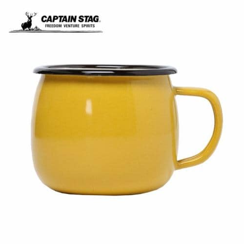 キャプテンスタッグ CAPTAIN STAG食器 マグカップホーロー イエロー UH-0503