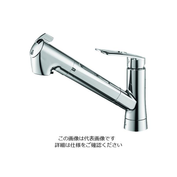 SANEI シングル浄水器付ワンホールスプレー混合栓 K87128ETJK-13 1個 167-8553（直送品）