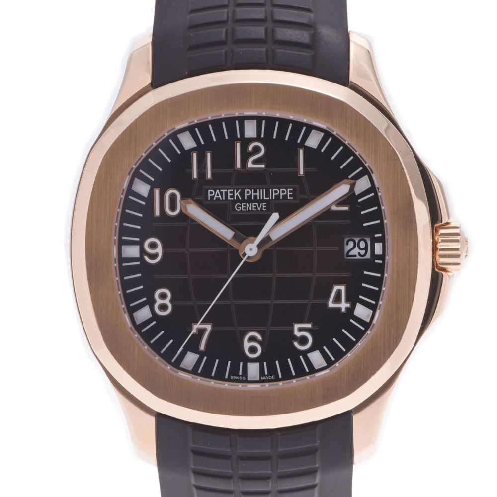 【現金特価】PATEK PHILIPPE パテックフィリップ アクアノート 5167R-001 メンズ PG/ラバー 腕時計 自動巻き 黒文字盤 Aランク 中古 