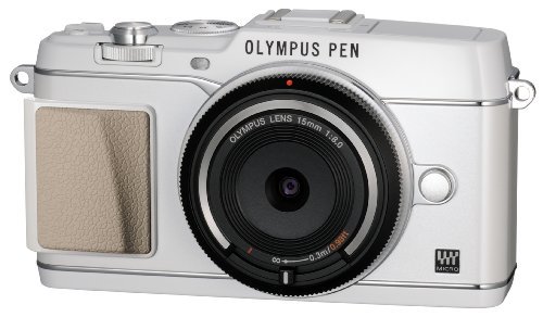 OLYMPUS ミラーレス一眼 PEN E-P5 ボディ(ボディキャップレンズ BCL-1580セット) ホワイト E-P5 BODY【中古品】