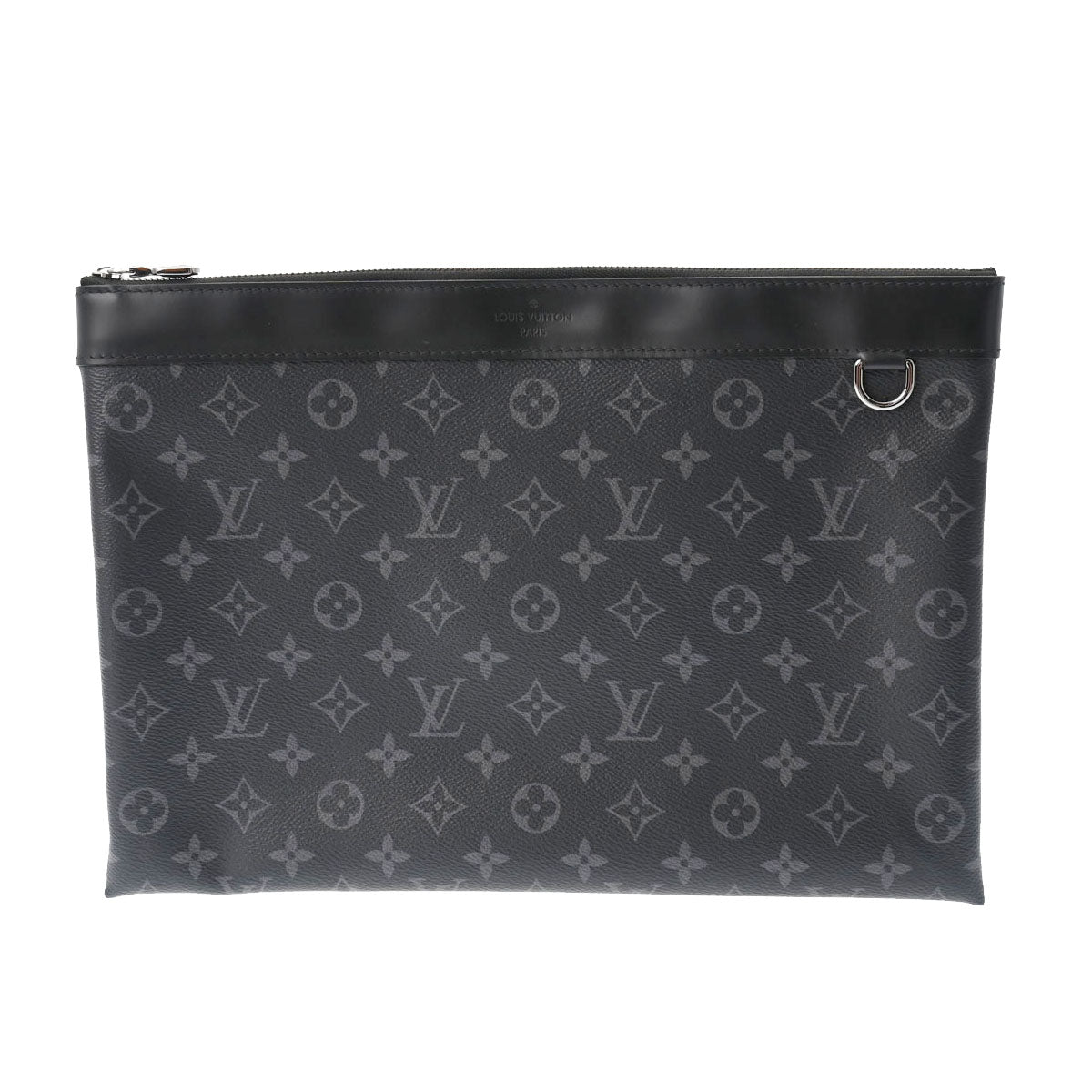 LOUIS VUITTON ルイヴィトン モノグラムエクリプス エクリプス ポシェットディスカバリー 黒/グレー M62291 メンズ モノグラムキャンバス クラッチバッグ Aランク 中古 