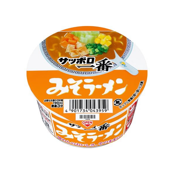 サンヨー食品 サッポロ一番 みそラーメン ミニどんぶり FCC7631