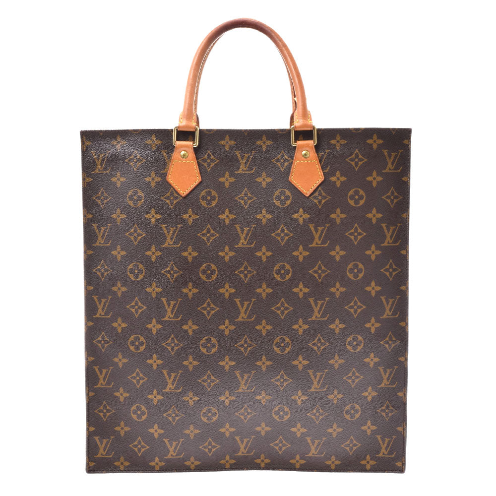 LOUIS VUITTON ルイヴィトン モノグラム サックプラ ブラウン M51140 ユニセックス モノグラムキャンバス トートバッグ Bランク 中古 