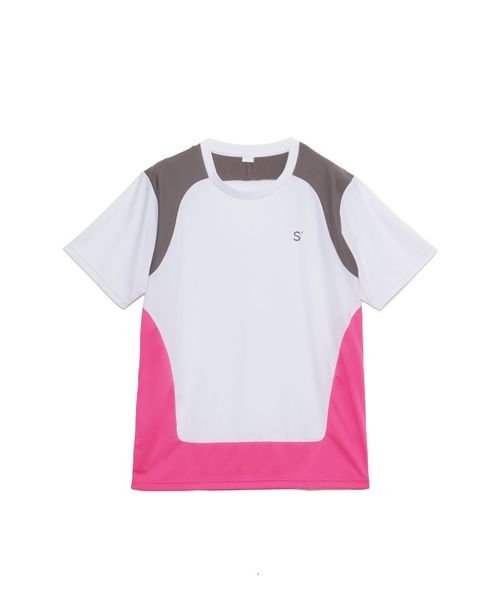 for RUN ドライスムースpr カラーブロックTシャツ MENS